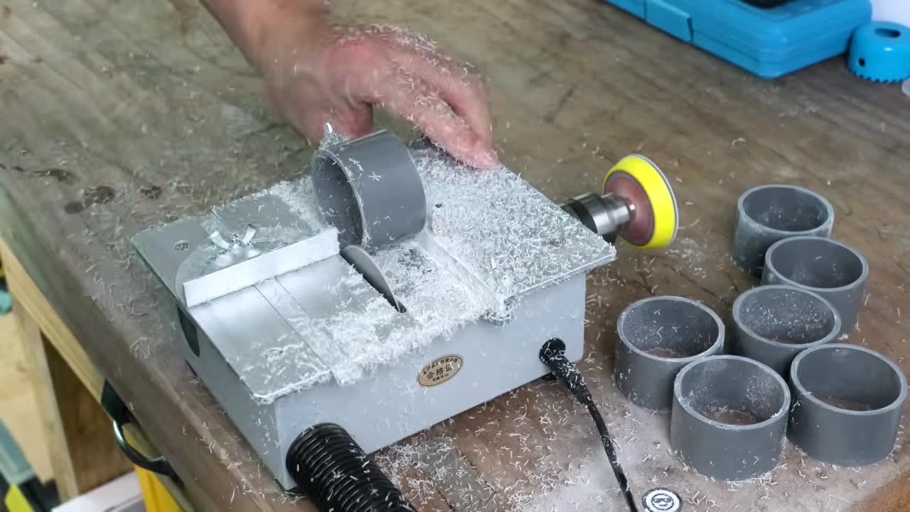 Polishing PVC Pipe